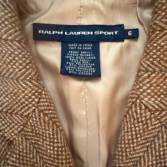 Ralph Lauren Black Label Brown & Cream Herringbone Vest-Ralph Lauren Sport - Picture 4 of 5
